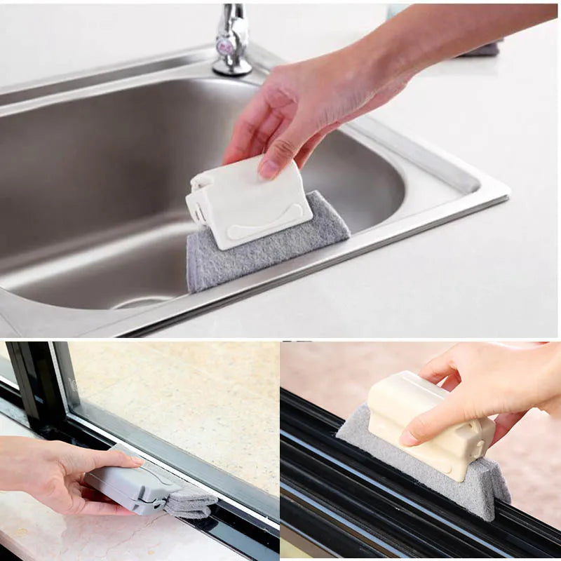 1Pc Washable Window Cleaner Microfiber Dust Cleaner Brush For Venetian Air Conditioner Car Window Groove Dust Cleaning Tool - Luxe1