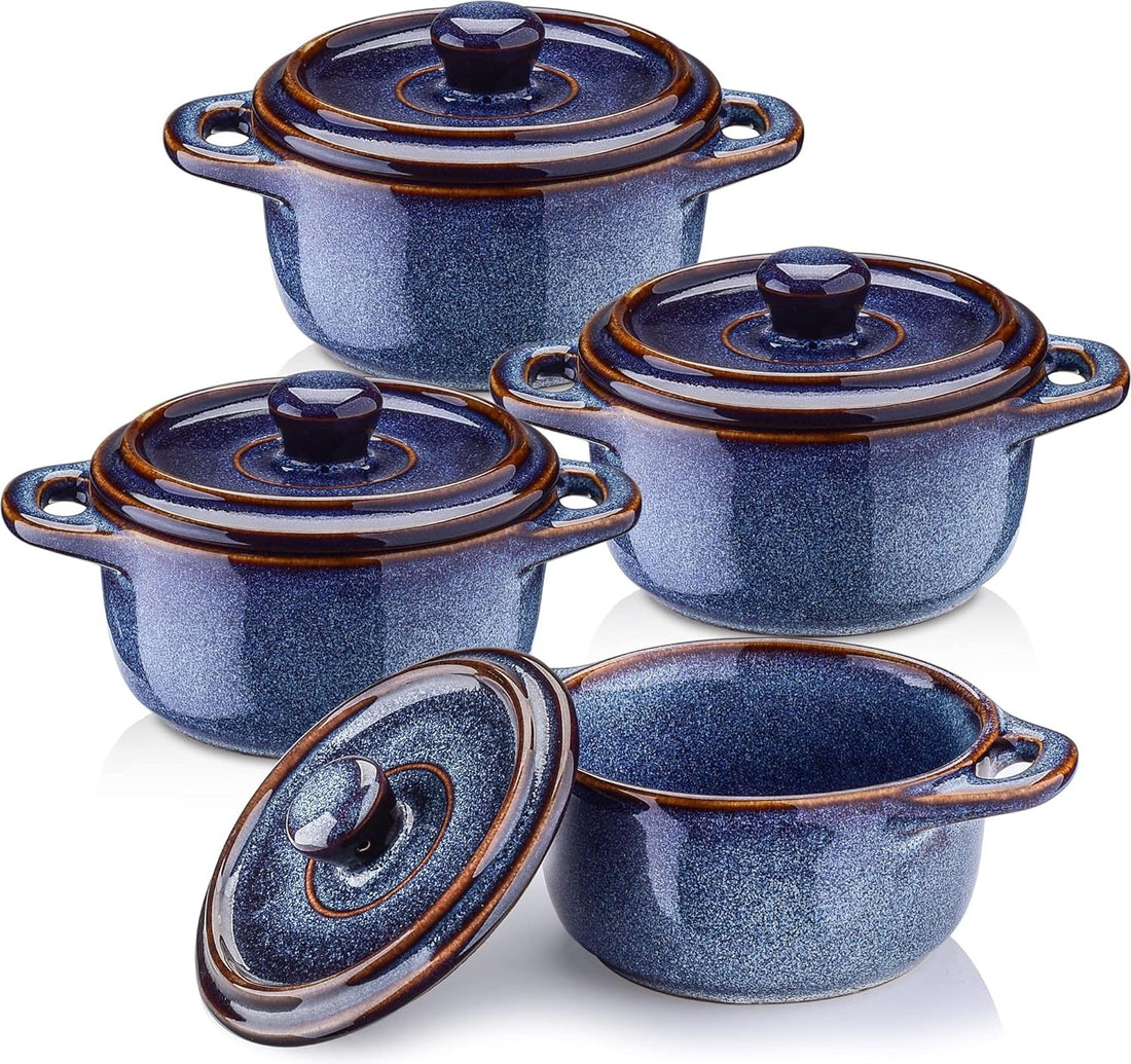 Souffle Dish With Lid, Custard Cups - Luxe1